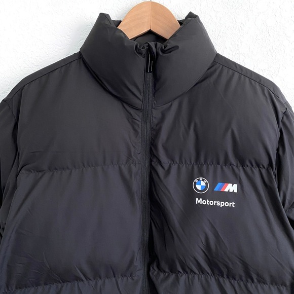Puma BMW M Motorsport Padded Jacket Black Puffer Men's Size Medium - Picture 9 of 13